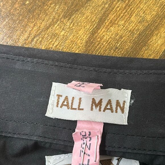 Ely Cattleman Tall Man Snap Long Sleeve Shirt Country Western size XXLT Black - Picture 5 of 8